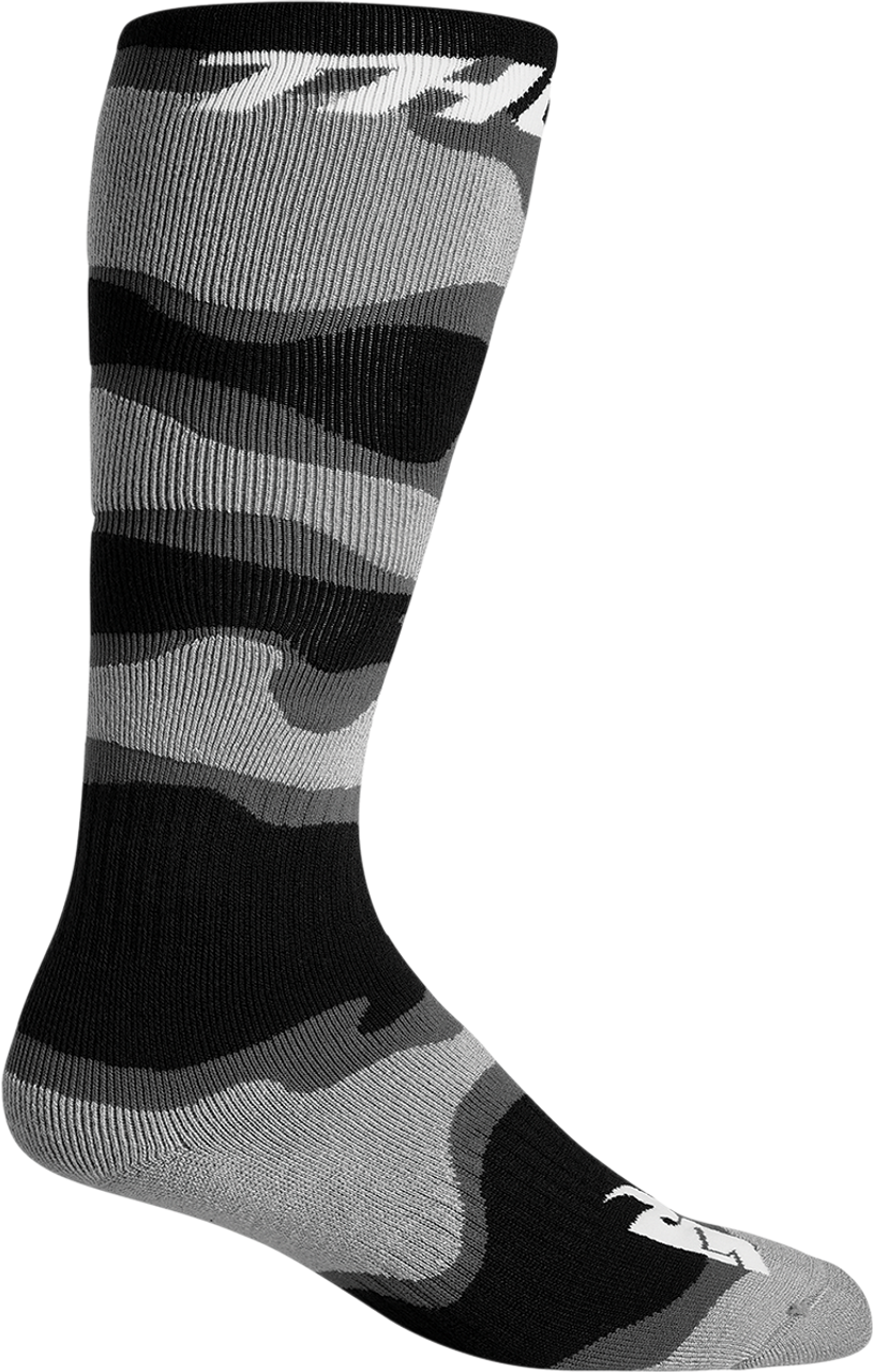 THOR Youth MX Camo Socks - Gray/White - Size 1-6 3431-0659
