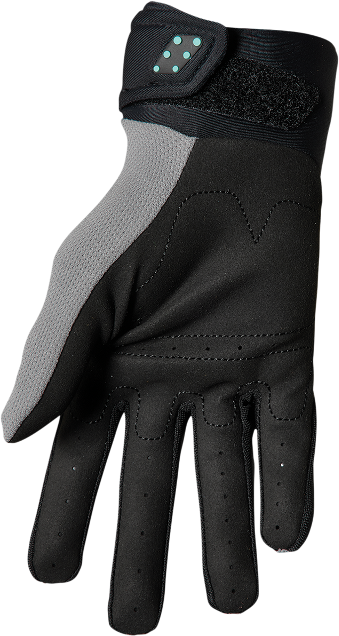 THOR Youth Spectrum Gloves - Gray/Black/Mint - XS 3332-1598
