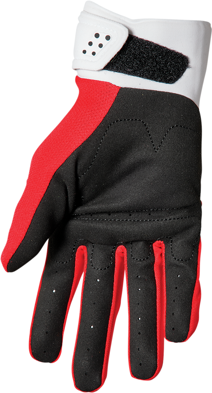 THOR Youth Spectrum Gloves - Red/White - XS 3332-1608