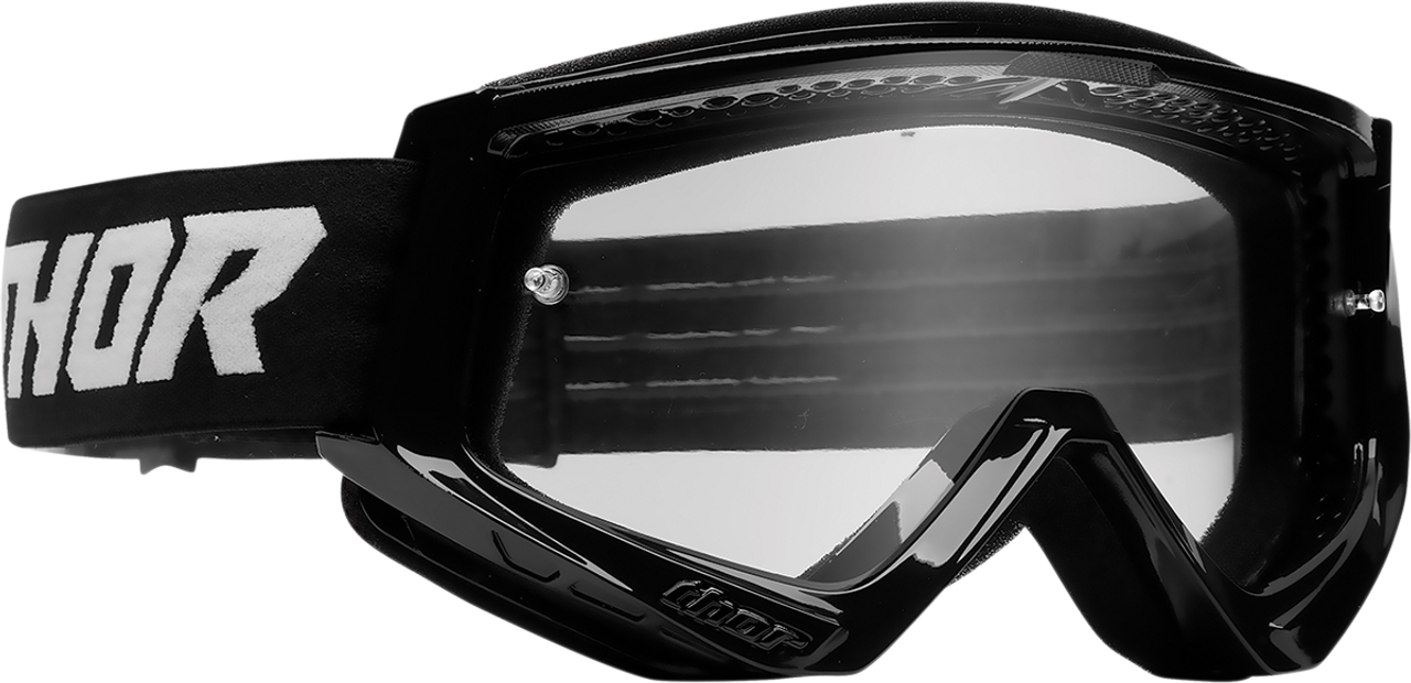 THOR Combat Goggles - Racer - Black/White 2601-2701