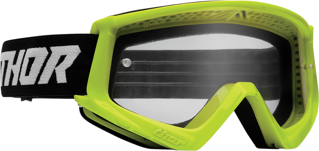 THOR Youth Combat Goggles - Racer - Flo Acid/Black 2601-3050