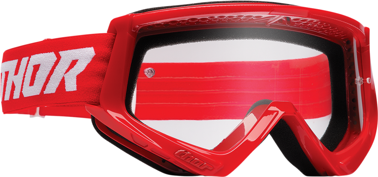 THOR Youth Combat Goggles - Racer - Red/White 2601-3053