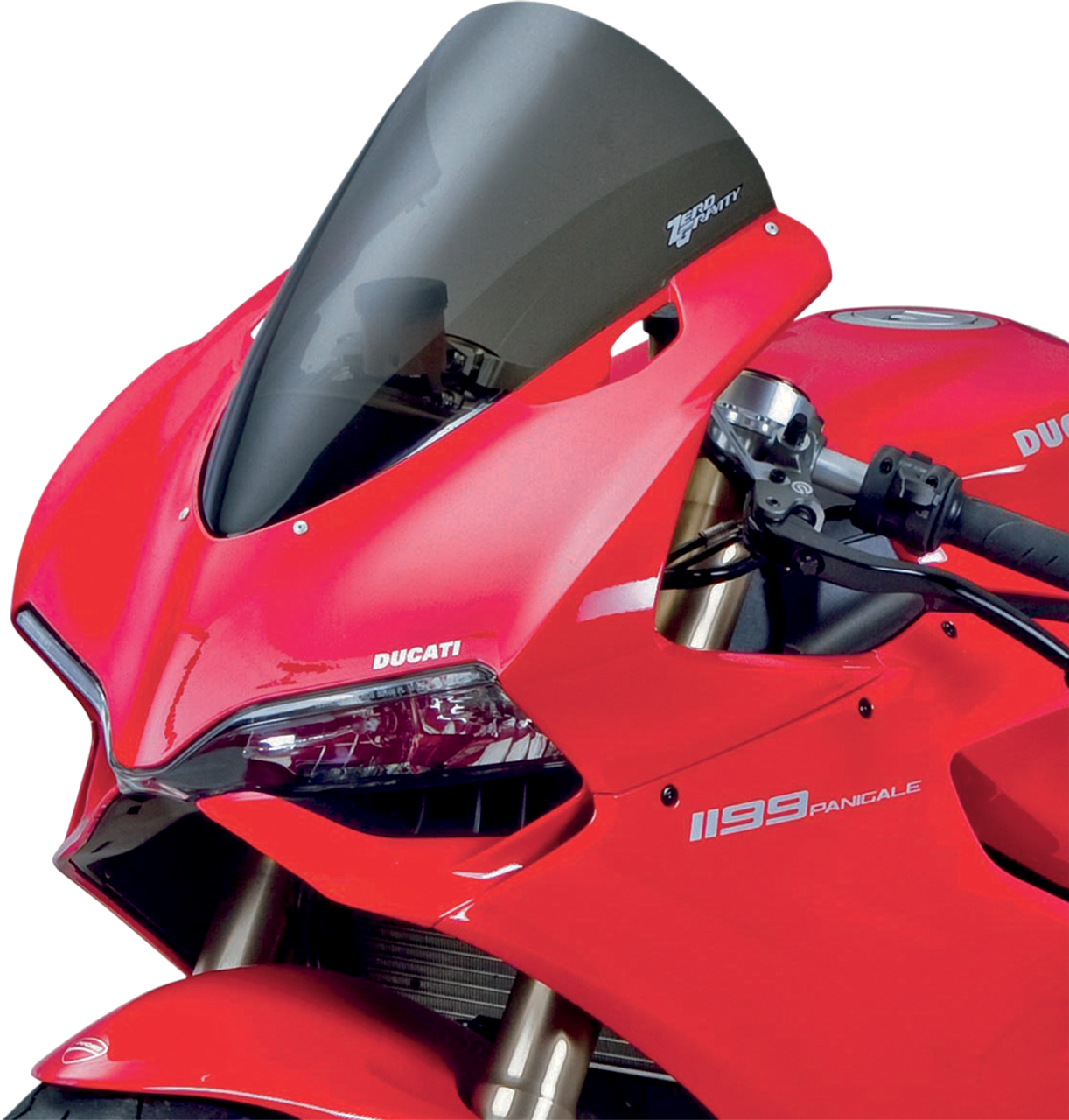 ZERO GRAVITY Corsa Windscreen - Smoke - Panigale 24-738-02