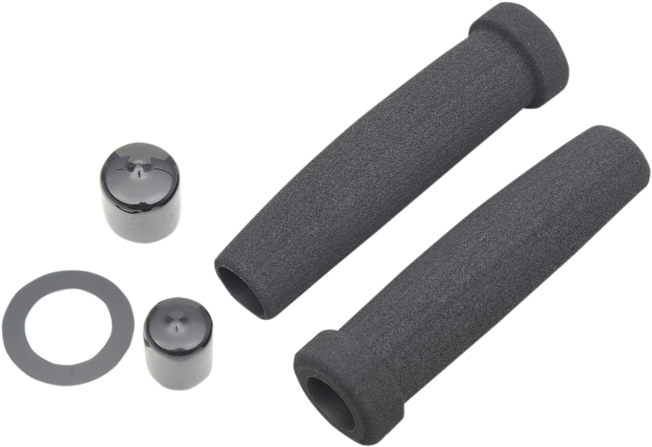 GRAB ON Grips - Classic - Superbike - Black MC313