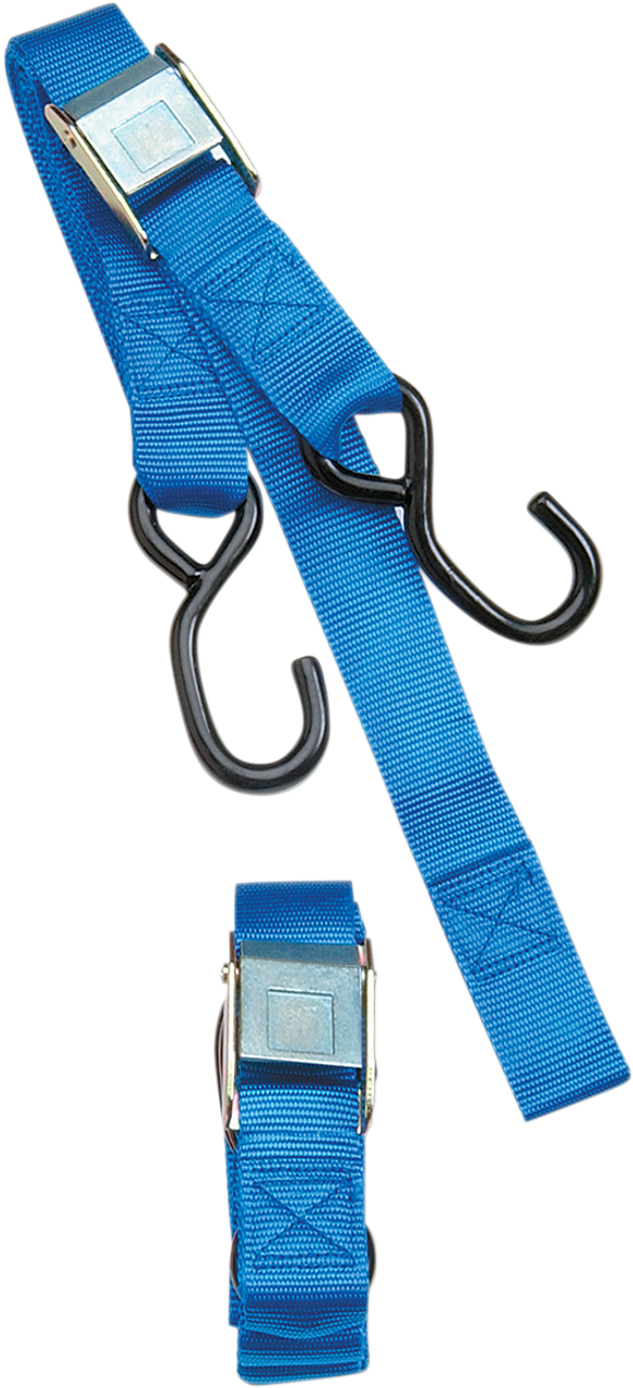 PARTS UNLIMITED 1.5" Tie-Down - Soft Tie - Blue TD0020