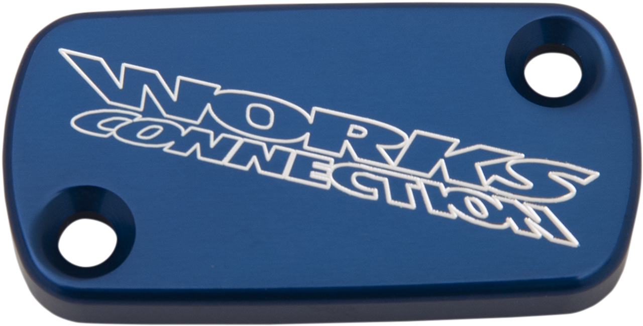 WORKS CONNECTION Brake Cover - Billet - Blue 21-001