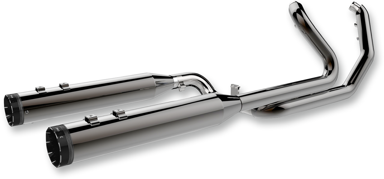 Khrome Werks 2-into-2 Dominator Exhaust System with 4.5" Mufflers for 2017-2023 Harley-Davidson Touring Models 201810A
