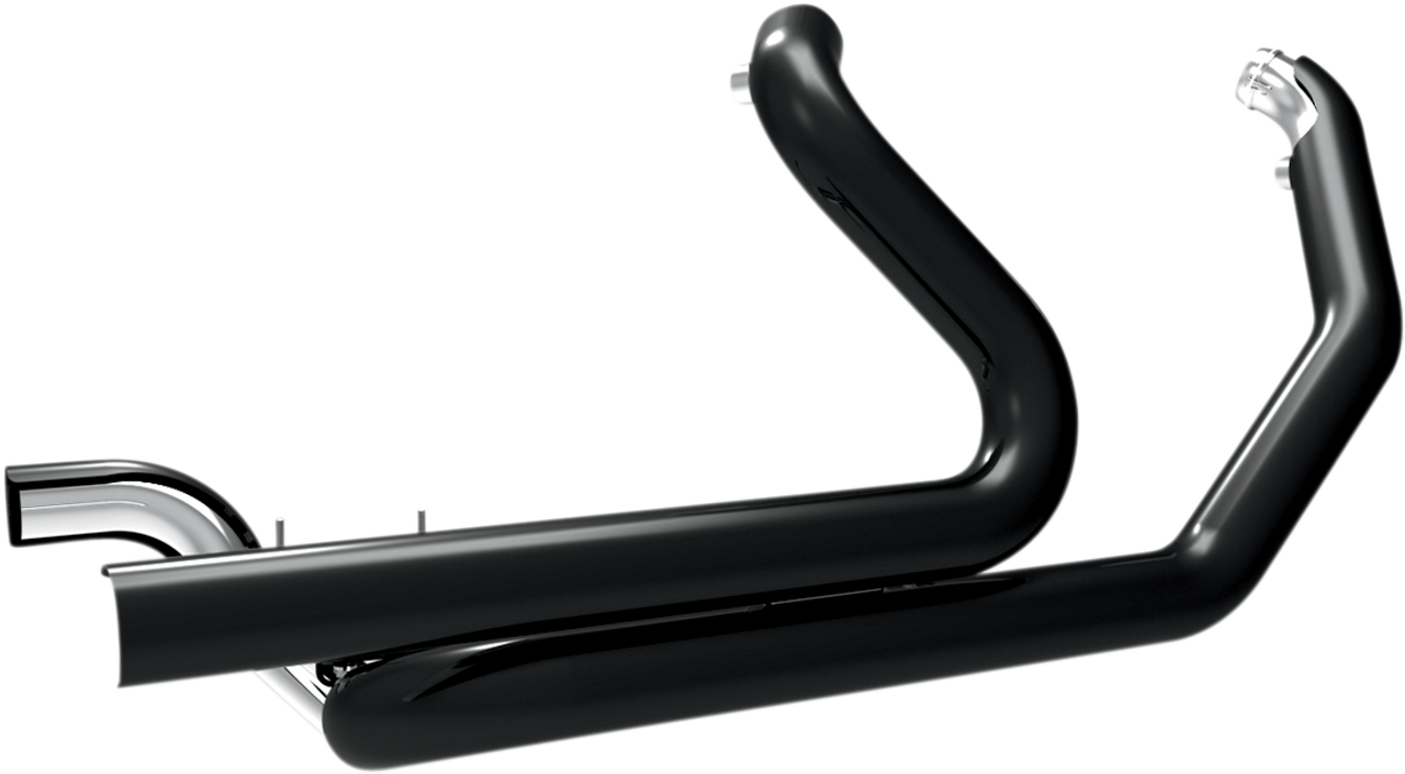Khrome Werks Dual Head Pipes Black 1995-2008 Harley Touring 200800A