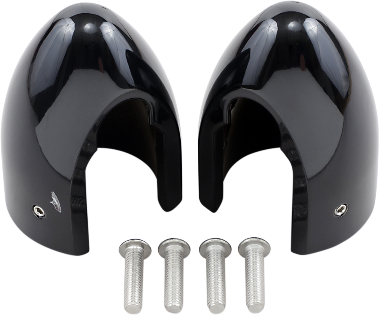 BARON Fork Bullets/Axle Nut Covers - Black BA-7800B