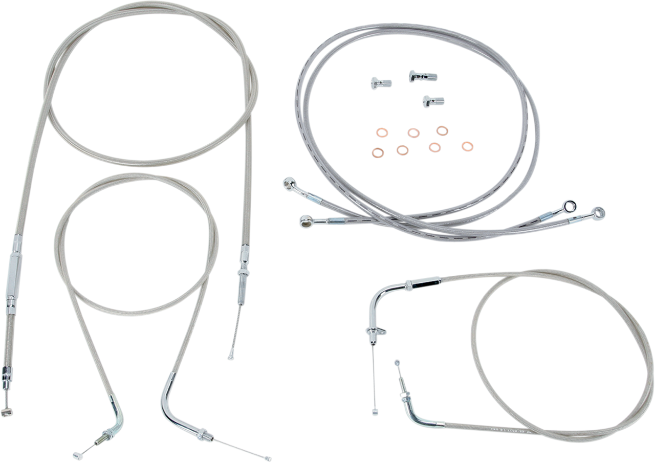 BARON Cable Line Kit - 15" - 17" - XVS1300 - Stainless Steel BA-801300KT-16