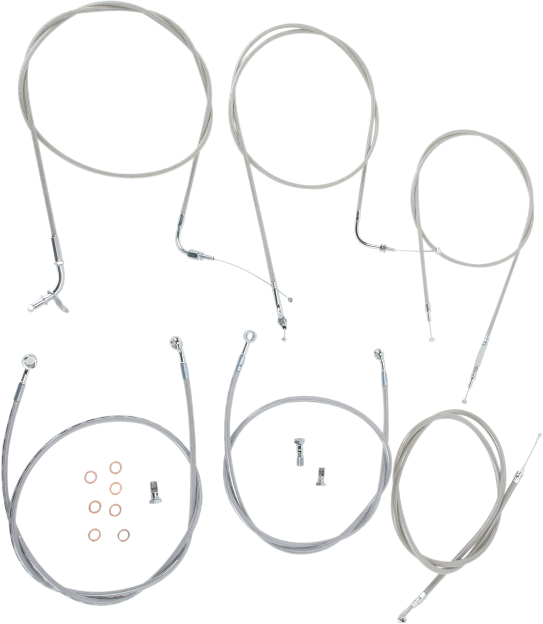 BARON Cable Line Kit - 18" - 20" - XVS1100CL - Stainless Steel BA-8042KT-18