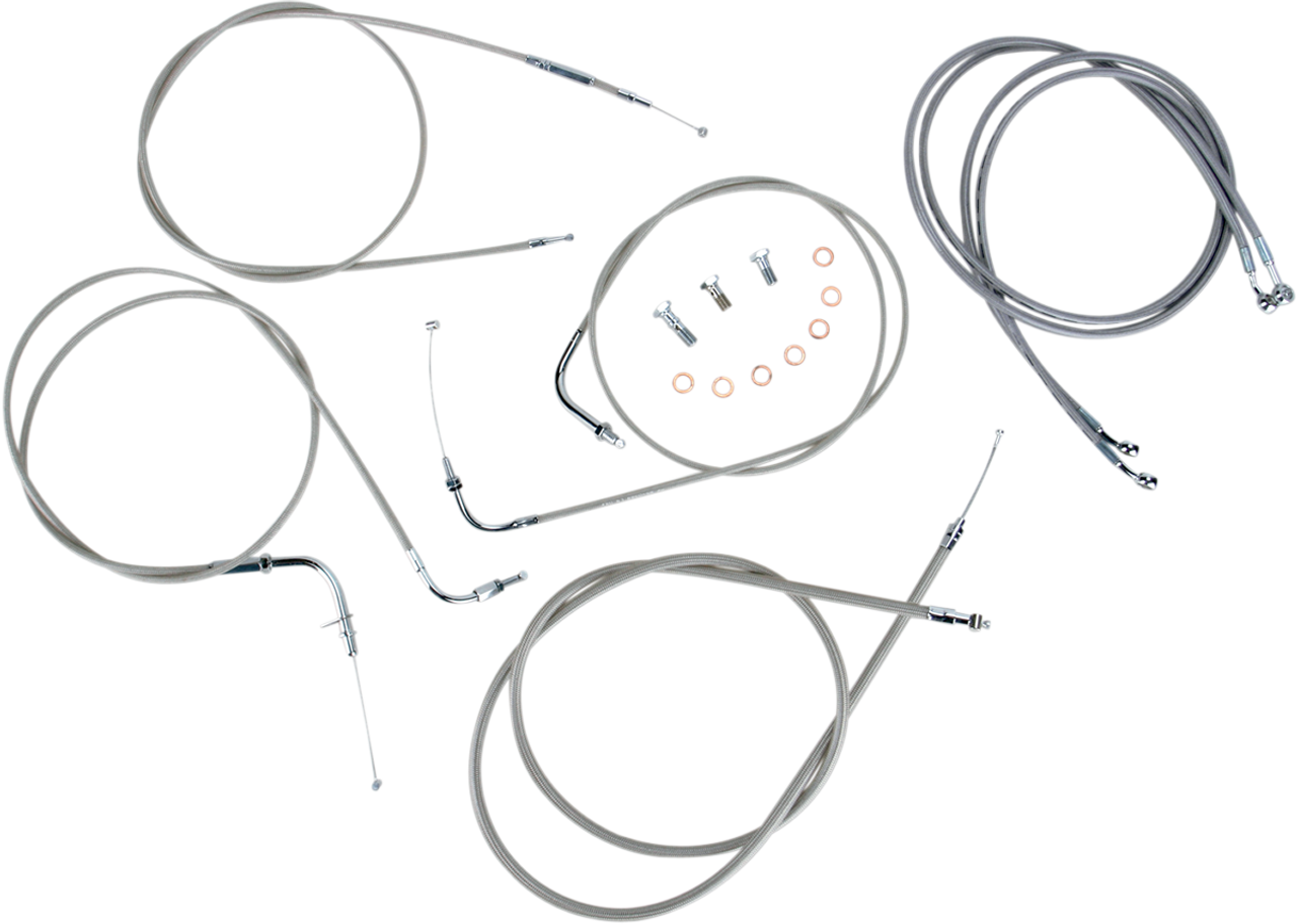 BARON Cable Line Kit - 18" - 20" - XVS1100CU - Stainless Steel BA-8048KT-18