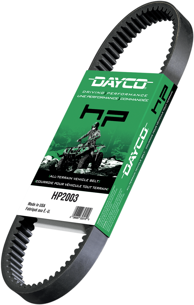 Dayco HP High Performance Drive Belt for 2000-2009 Arctic Cat 500 4x4 and 2000-2001 Suzuki LT-A500F QuadMaster HP2032