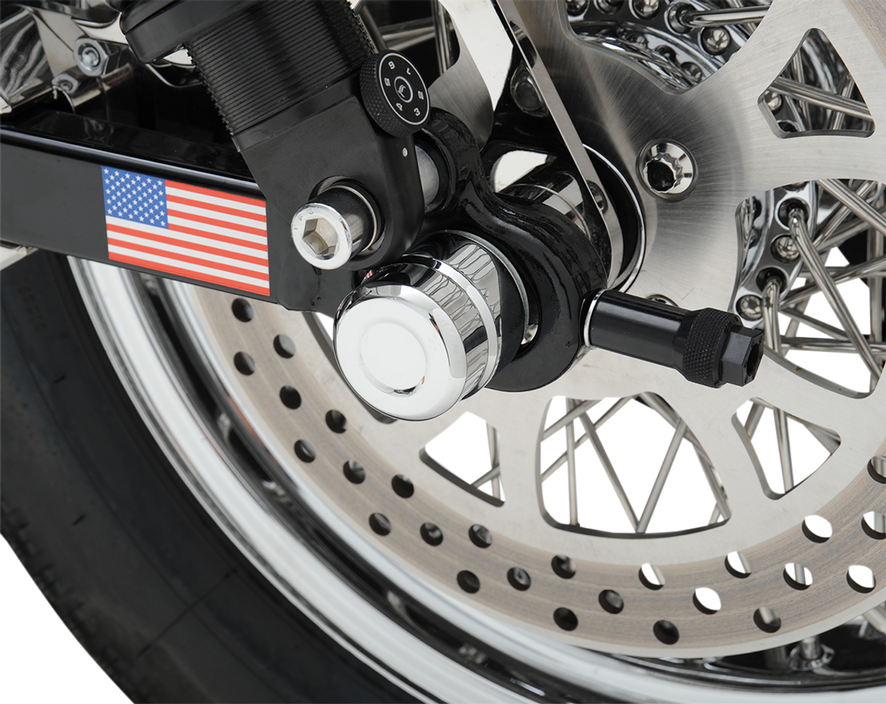 DRAG SPECIALTIES Axle Cap - Rear - Chrome 0214-0832