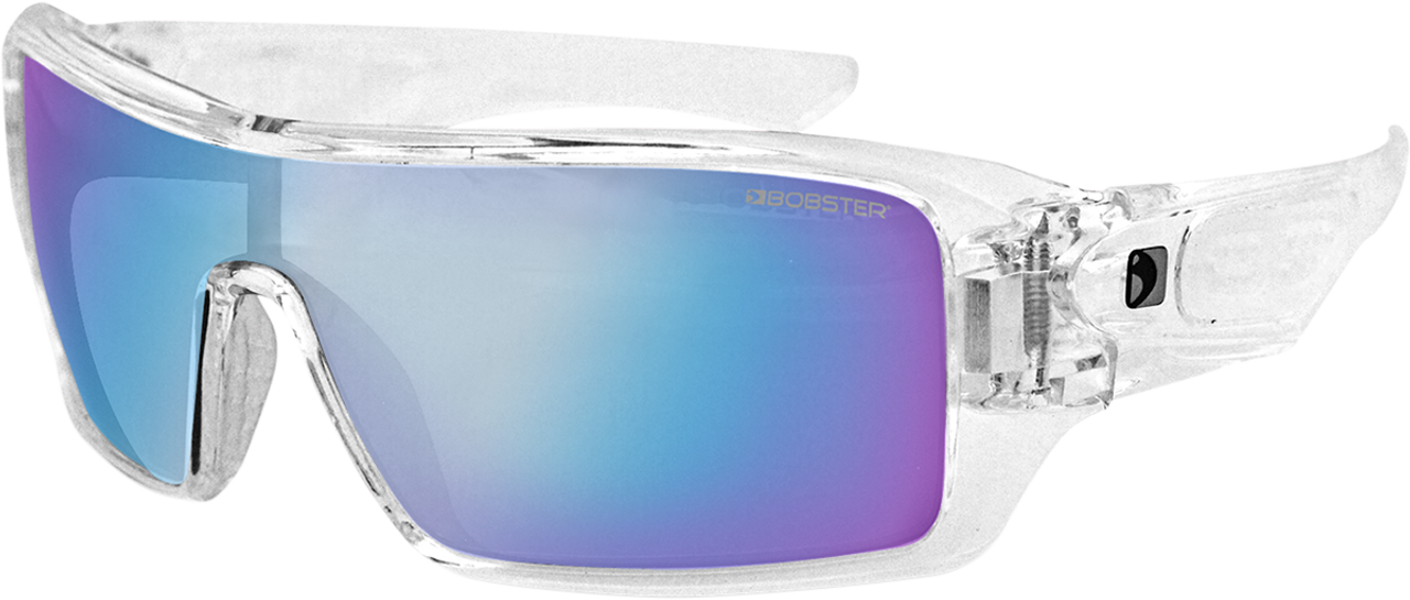BOBSTER Paragon Sunglasses - Gloss Clear - Blue Mirror EPAR002