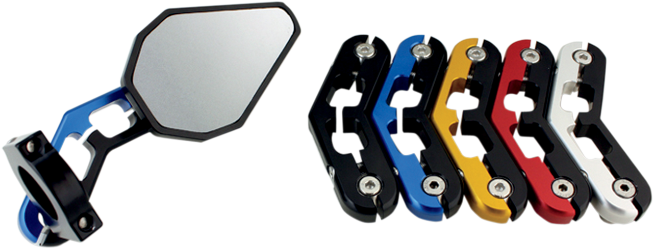 DRIVEN RACING D-Axis Bar-End Mirror - Red DXM-RD