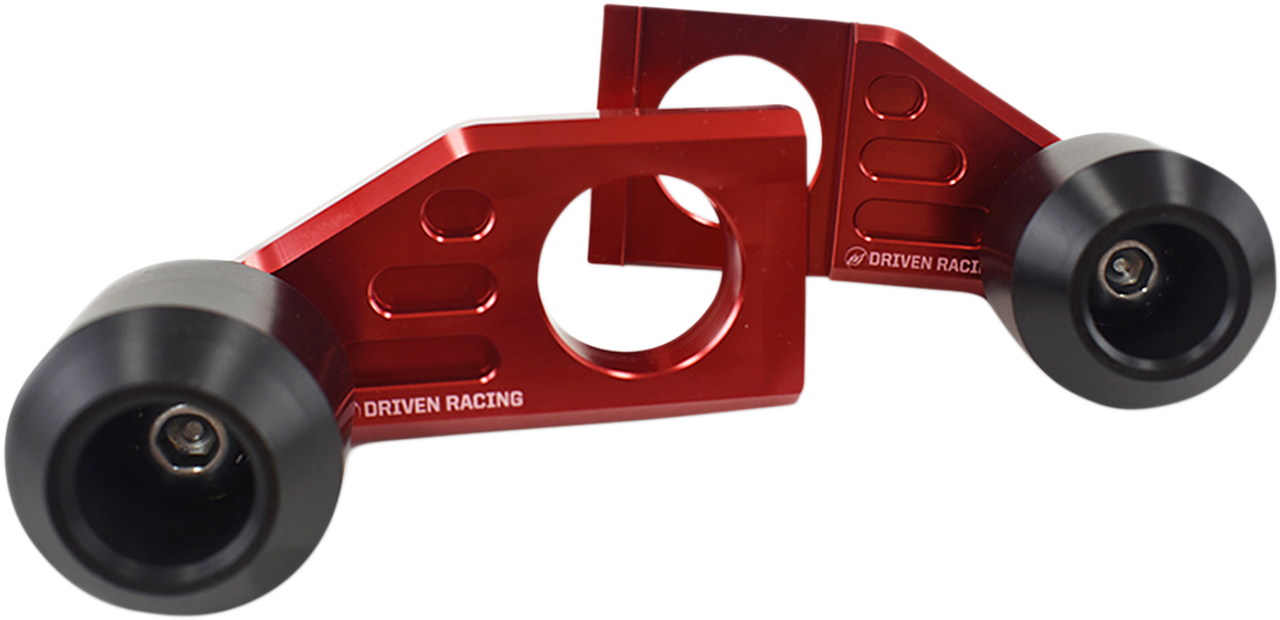 DRIVEN RACING Axle Block Sliders - Yamaha FZ-9 - Red DRAX-121-RD