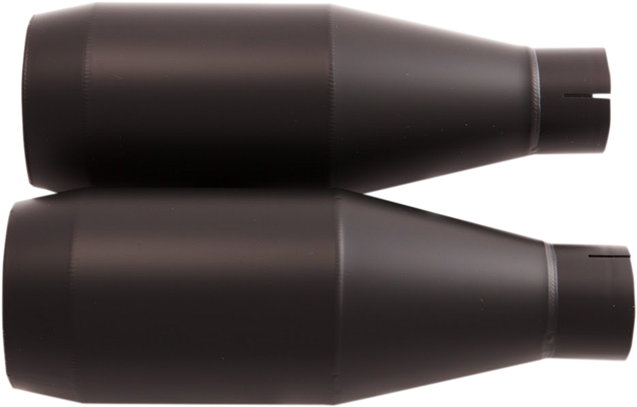 TRASK Slip-On Mufflers - Black TM-3042BK