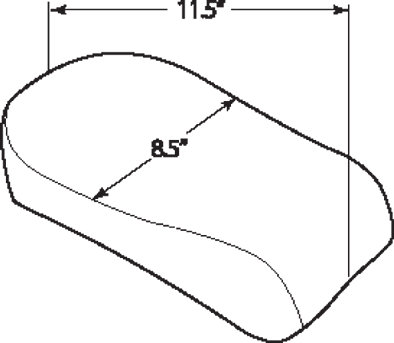 DRAG SPECIALTIES Wide Smooth Pillion - FXS/FLS 0802-0788