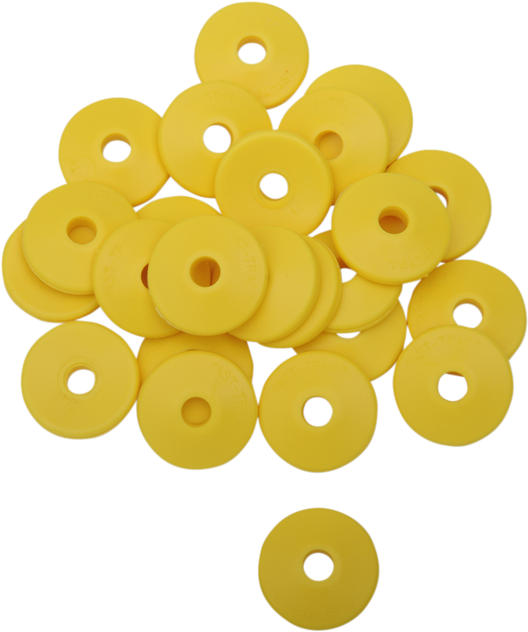 Fast-Trac Air Lite Round Backer Plates Yellow 5/16in Thread 24 Pack 215RY-24