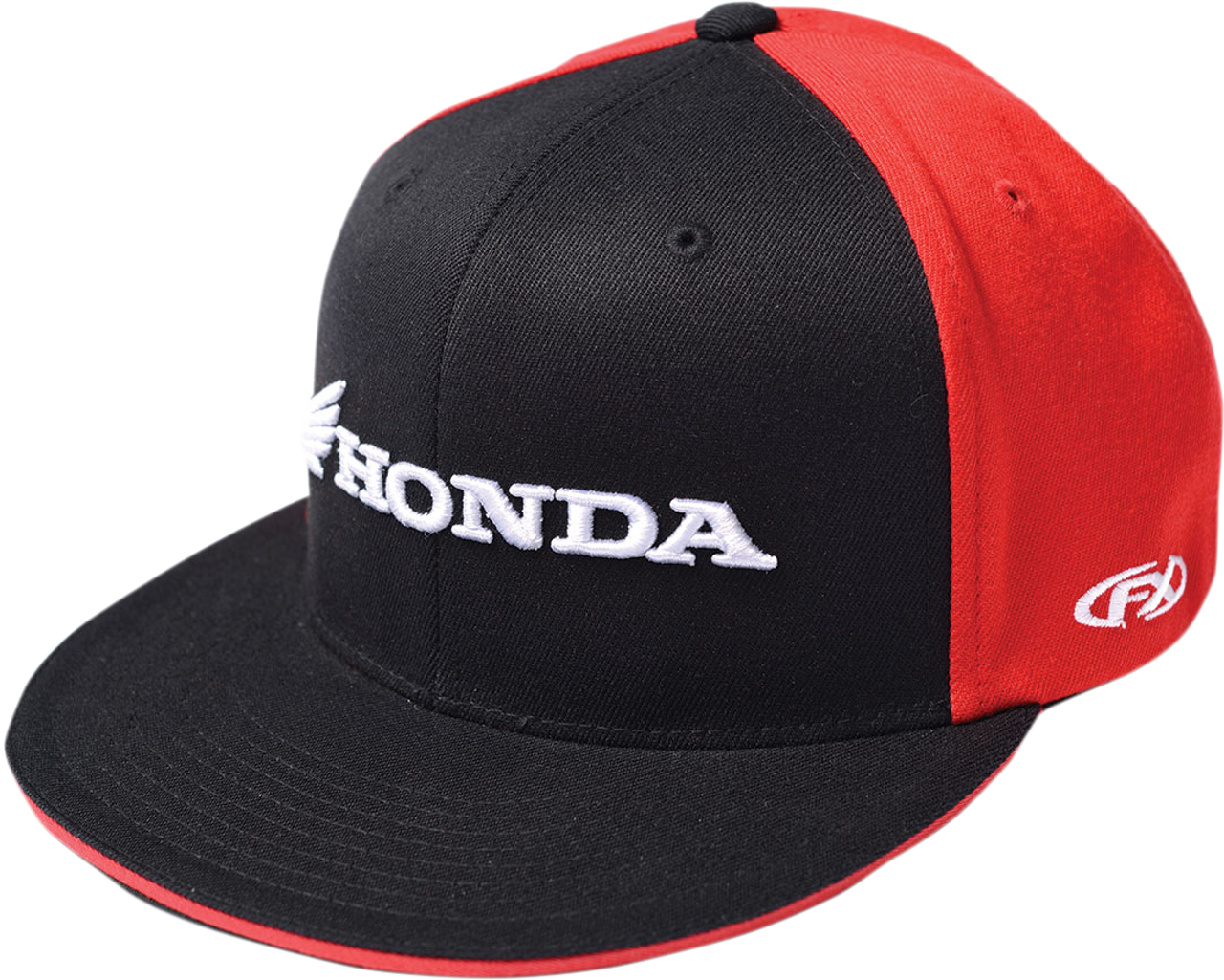 FACTORY EFFEX Honda Horizontal Flexfit‚Â® Hat - Black/Red - Small/Medium 15-88340