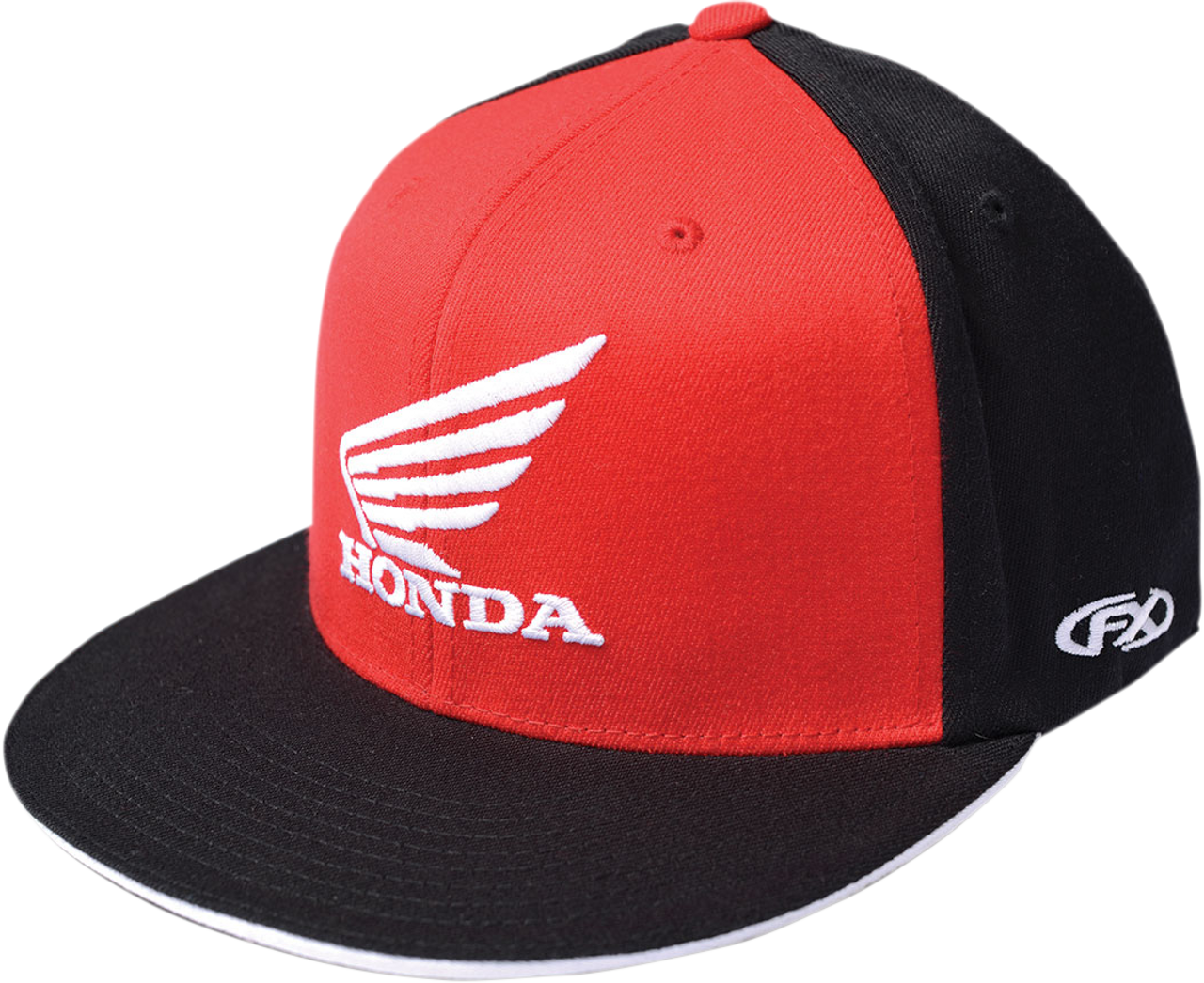 FACTORY EFFEX Honda Wing Flexfit‚Â® Hat - Red/Black - Large/XL 15-88346