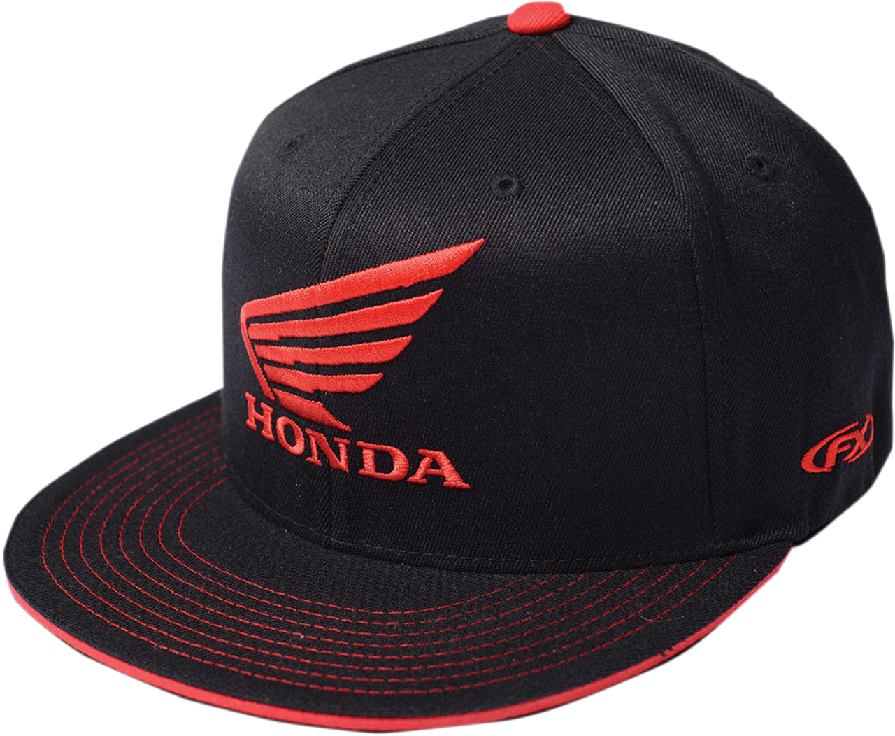 FACTORY EFFEX Honda Wing Flexfit‚Â® Hat - Black - Large/XL 17-88392