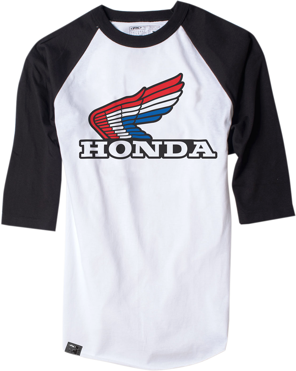 FACTORY EFFEX Vintage Honda Baseball T-Shirt - White/Black - 2XL 17-87338