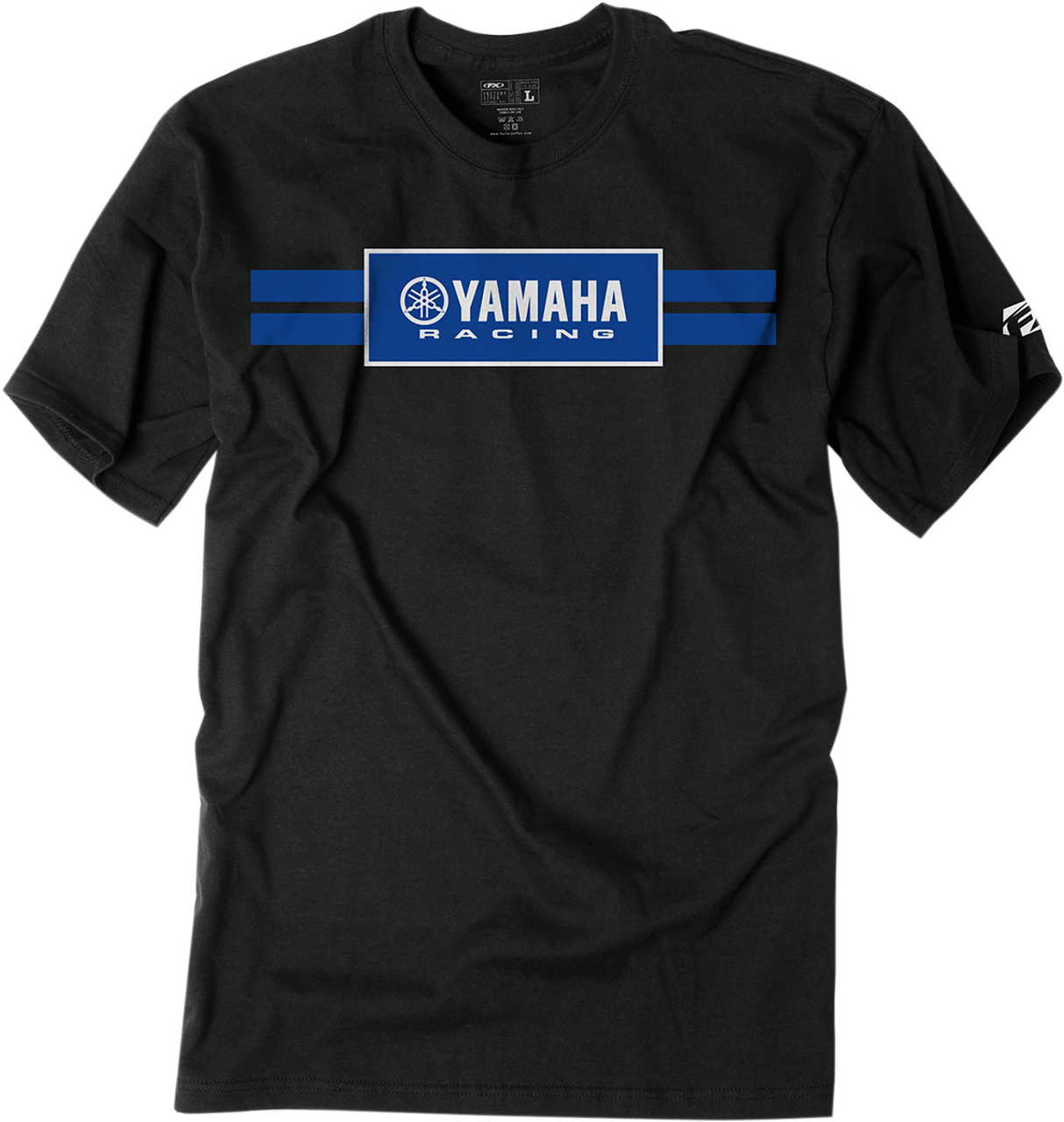 FACTORY EFFEX Yamaha Racing Stripe T-Shirt - Black - Large 19-87204