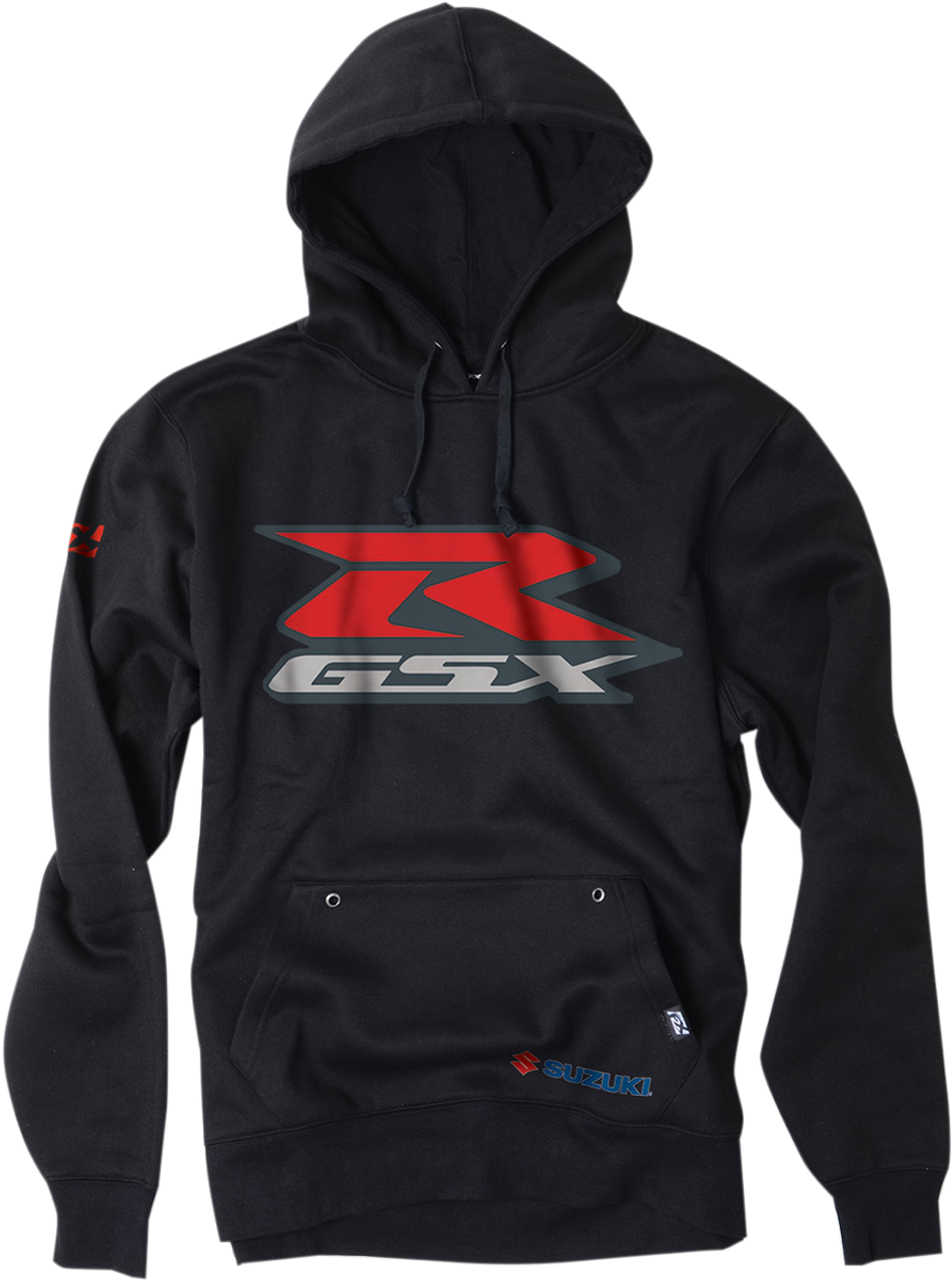 FACTORY EFFEX Suzuki GSX-R Pullover Hoodie - Black - Large 15-88412