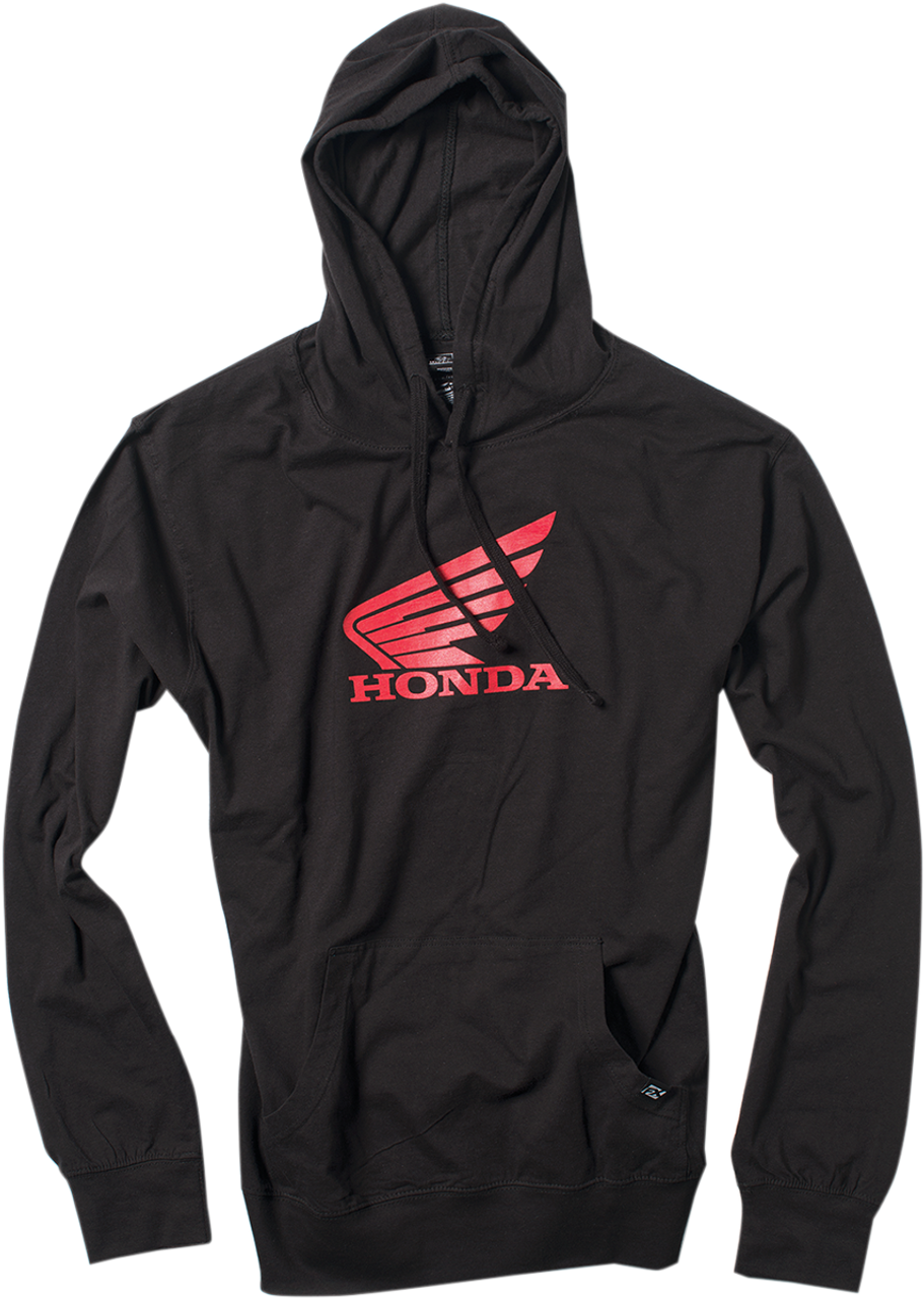 FACTORY EFFEX Honda Wing Pullover Hoodie - Black - Medium 20-88312