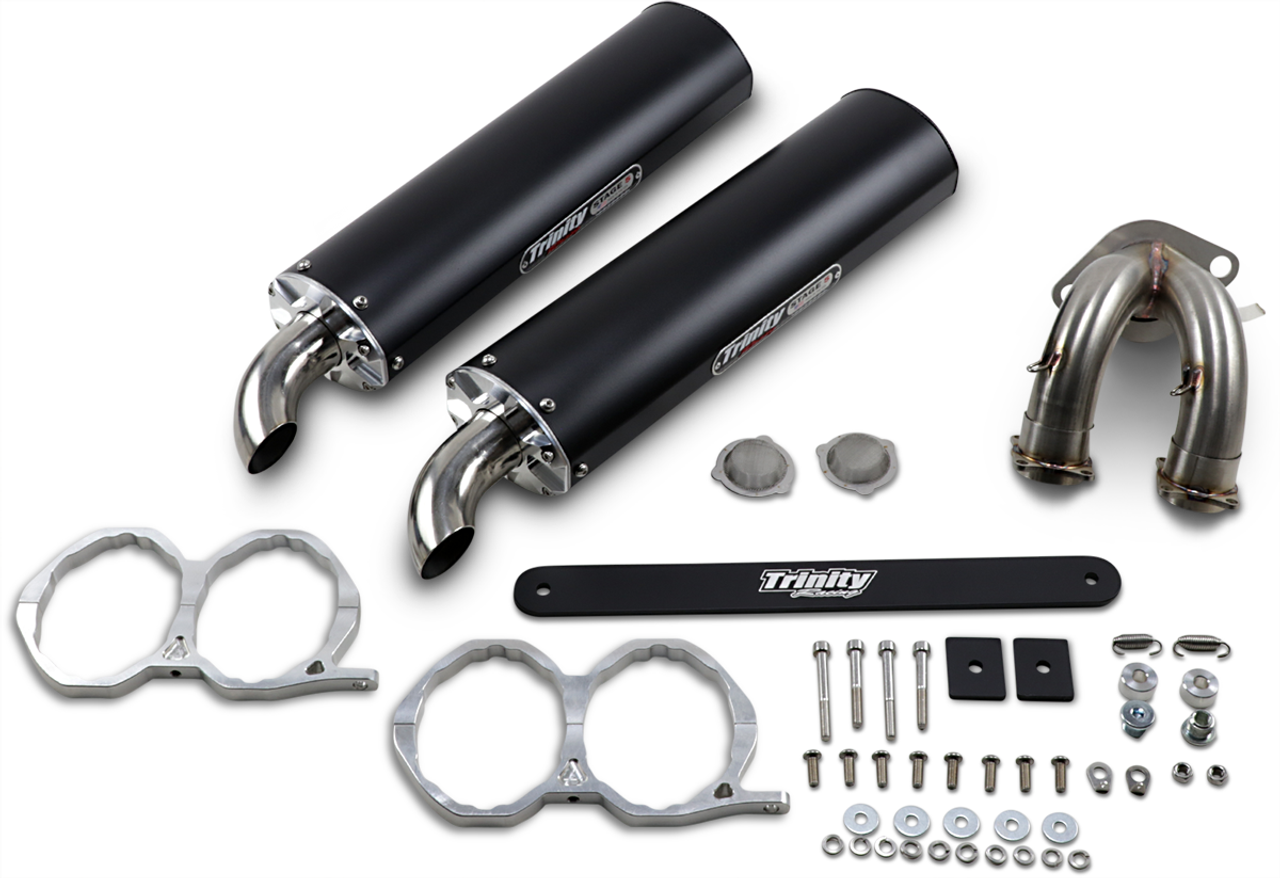 TRINITY RACING Mufflers - Black TR-4118S-BK