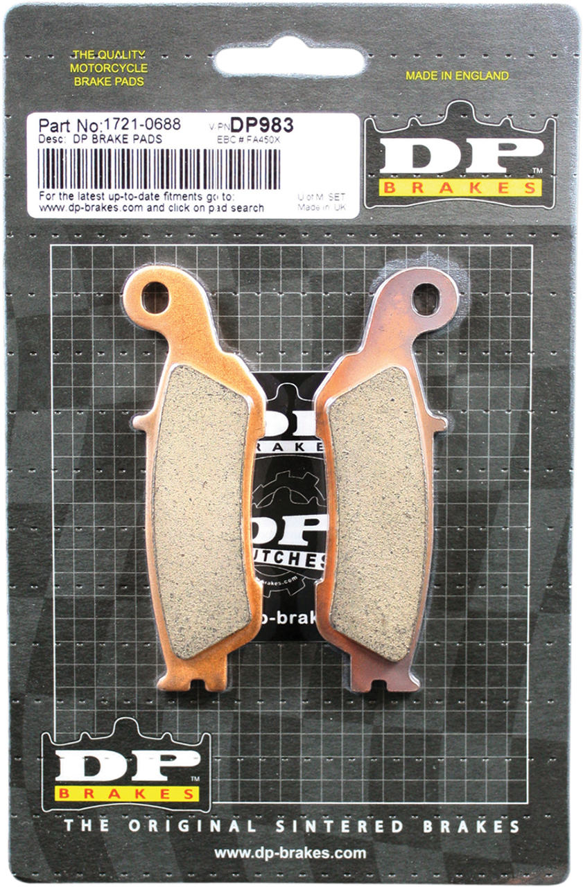 DP BRAKES Standard Brake Pads - Yamaha YZ DP983
