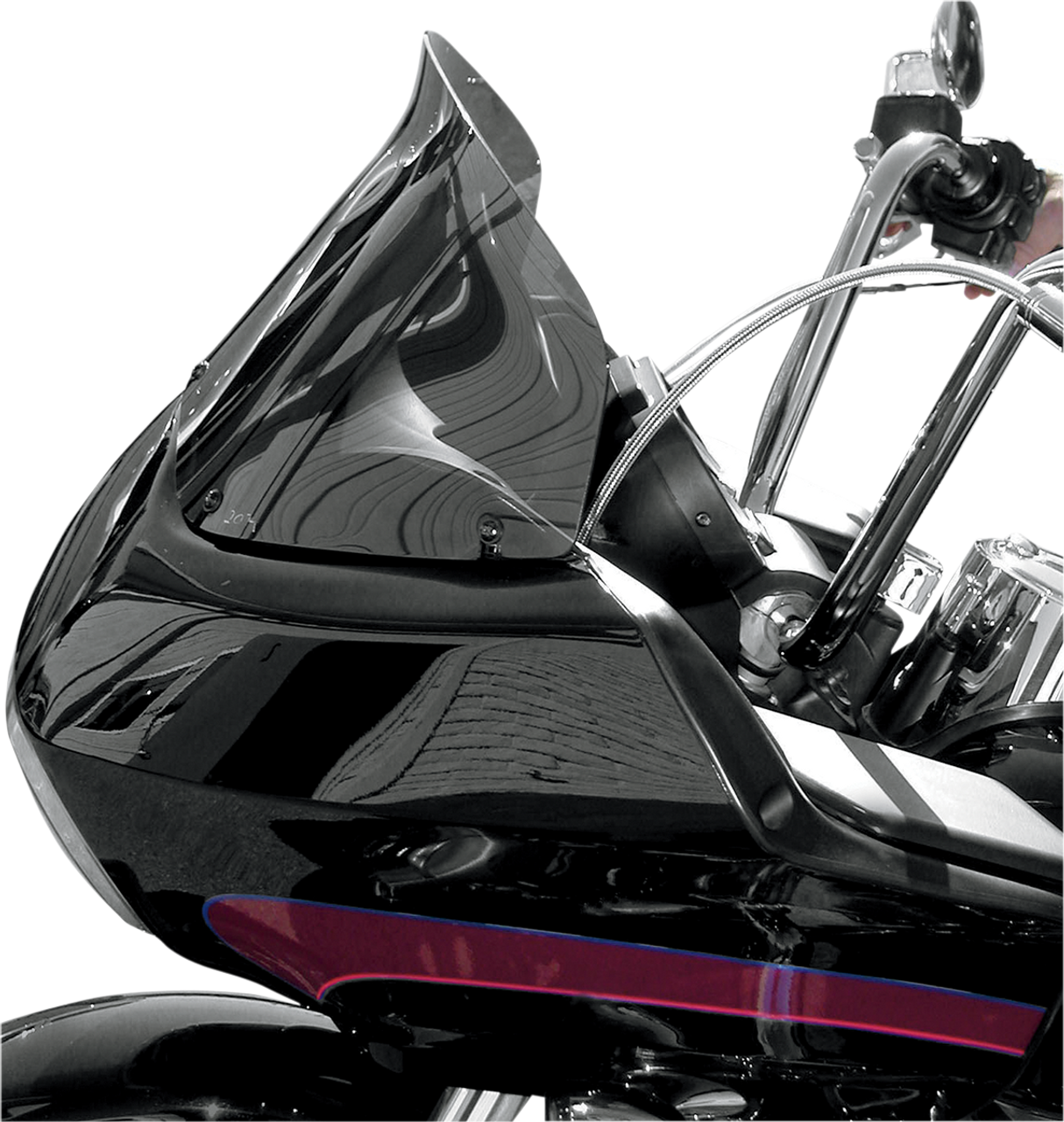 WIND VEST Windshield - Dark Smoke - 8" - FLTR 62-8040