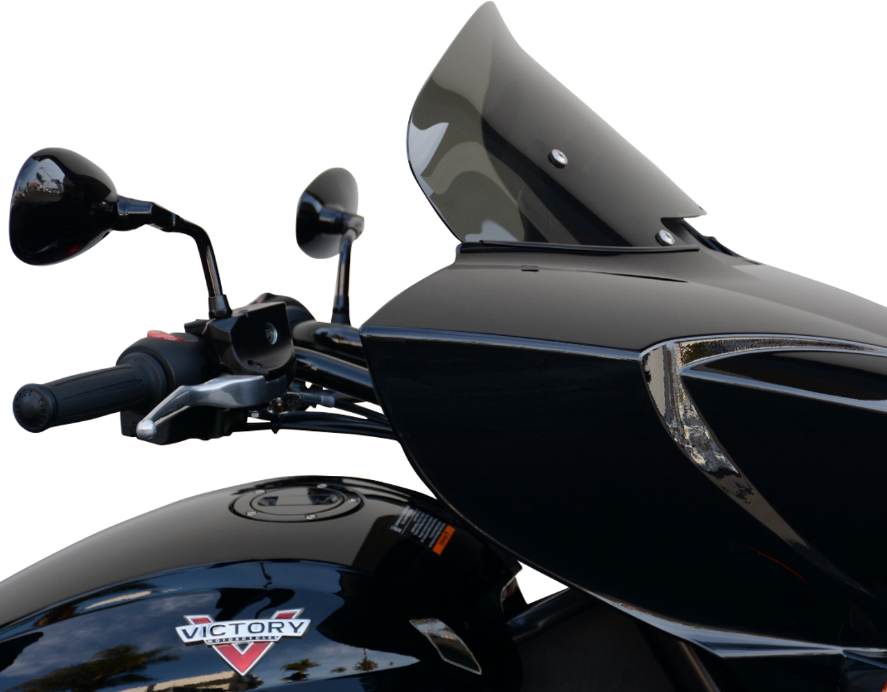 WIND VEST Windshield - Dark Smoke - 10" - Victory 64-1040