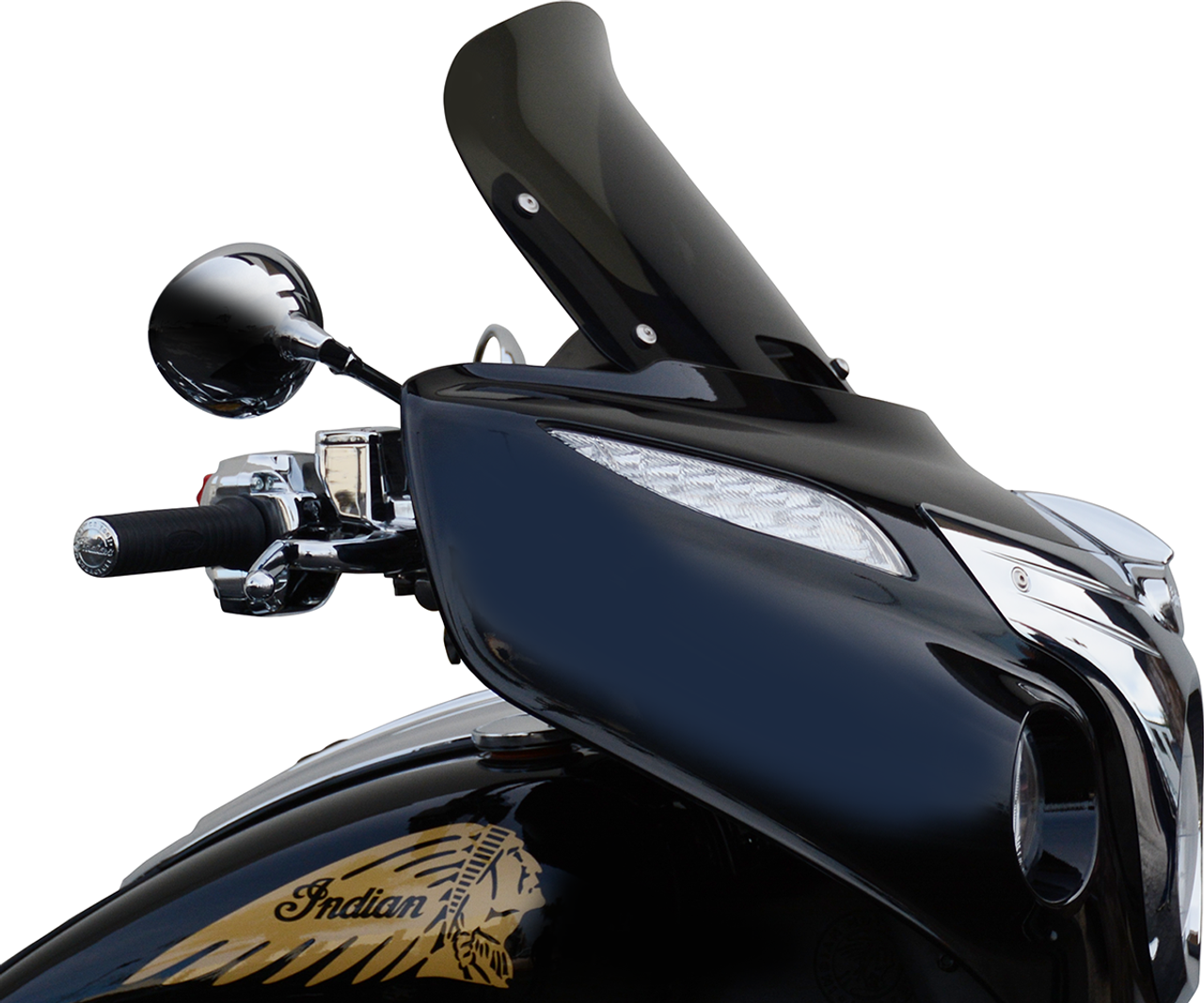 WIND VEST Windshield - Dark Smoke - 12" - Indian 66-1240