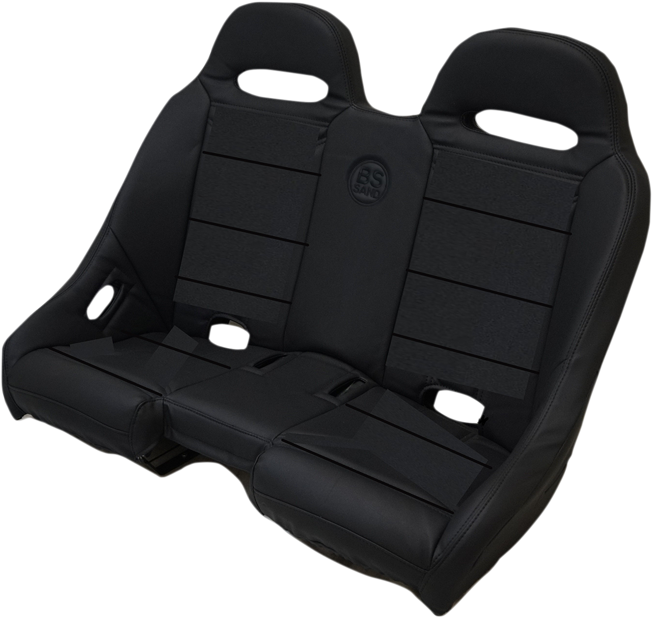 BS SANDS Extreme Bench Seat - Straight - Black EXBEBKSTR