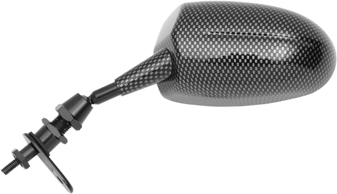 PARTS UNLIMITED Universal Mirror - Carbon Fiber - Left KA92-1LH