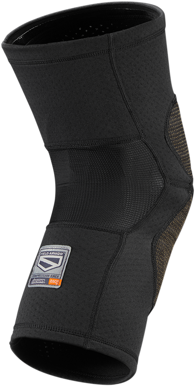 ICON Field Armor Compression Knee Guards - Black - Small 2704-0500