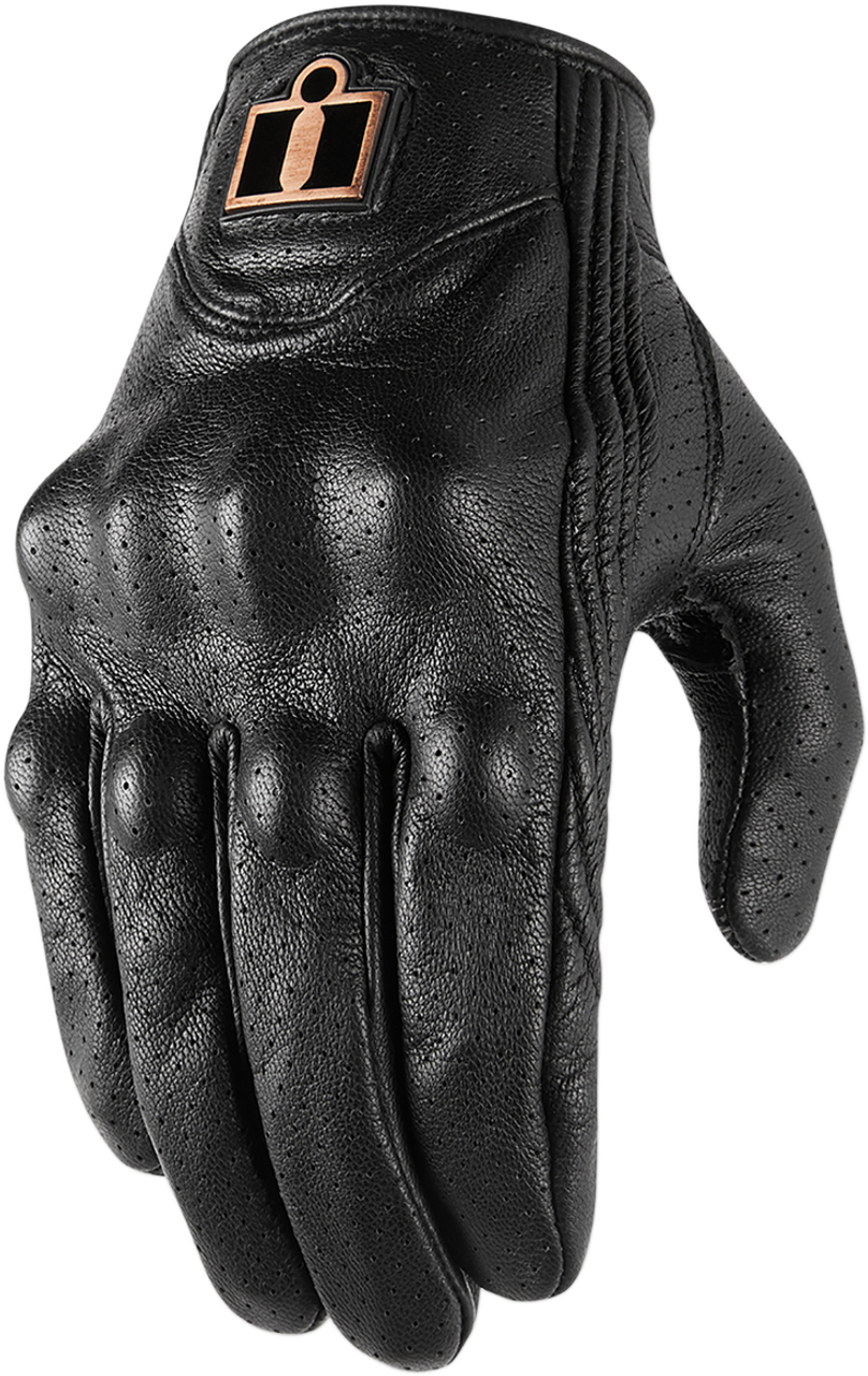 ICON Pursuit¢â€žÂ¢ Classic Perforated Gloves - Black - Small 3301-3830