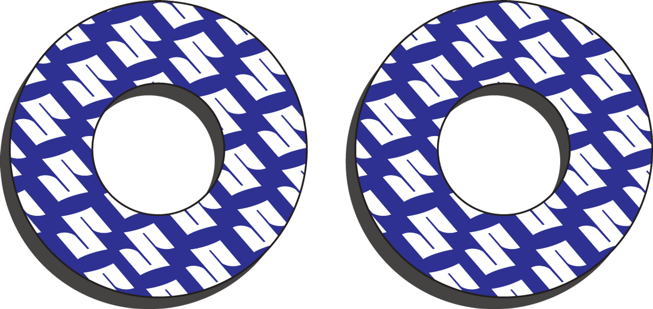 FACTORY EFFEX Grip Donuts - Suzuki Blue/White 22-67400