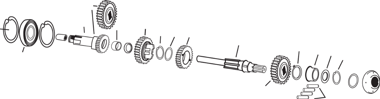 ANDREWS 4-Speed Mainshaft 258080