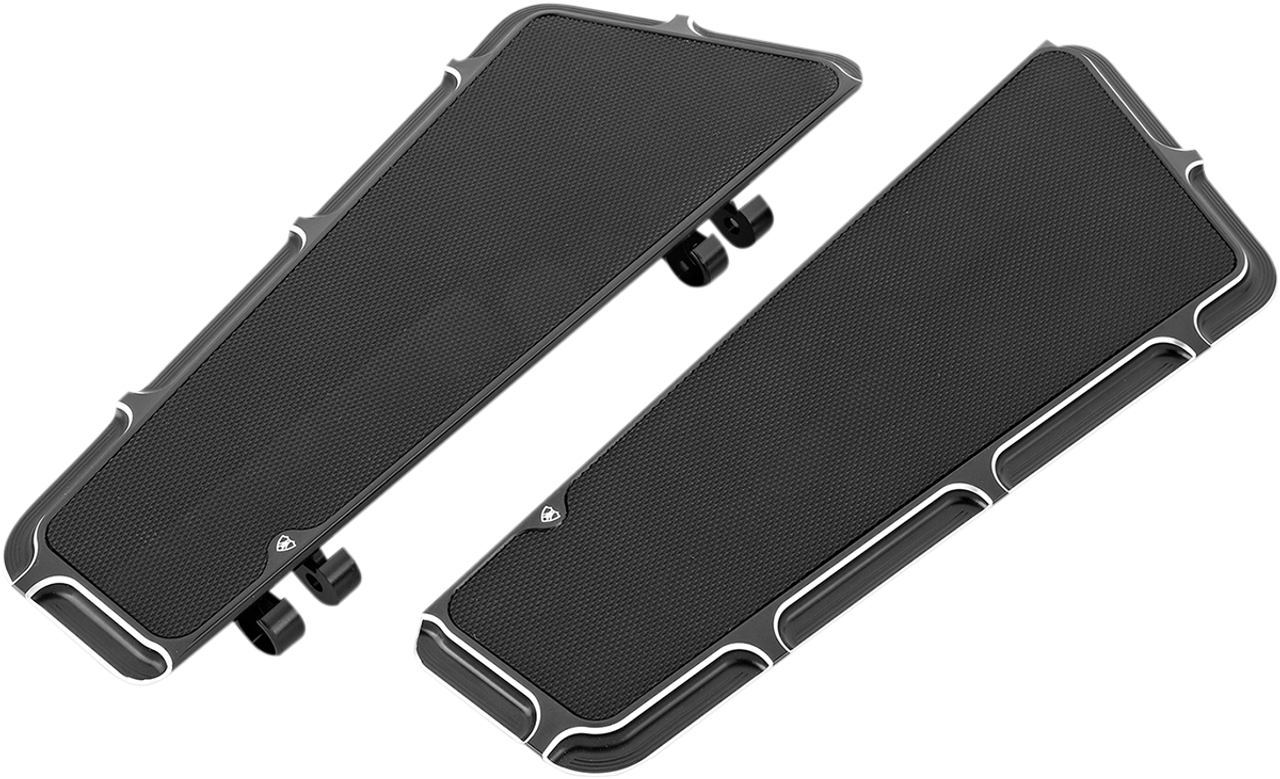 ARLEN NESS Driver Floorboard - Black - Beveled 15-410