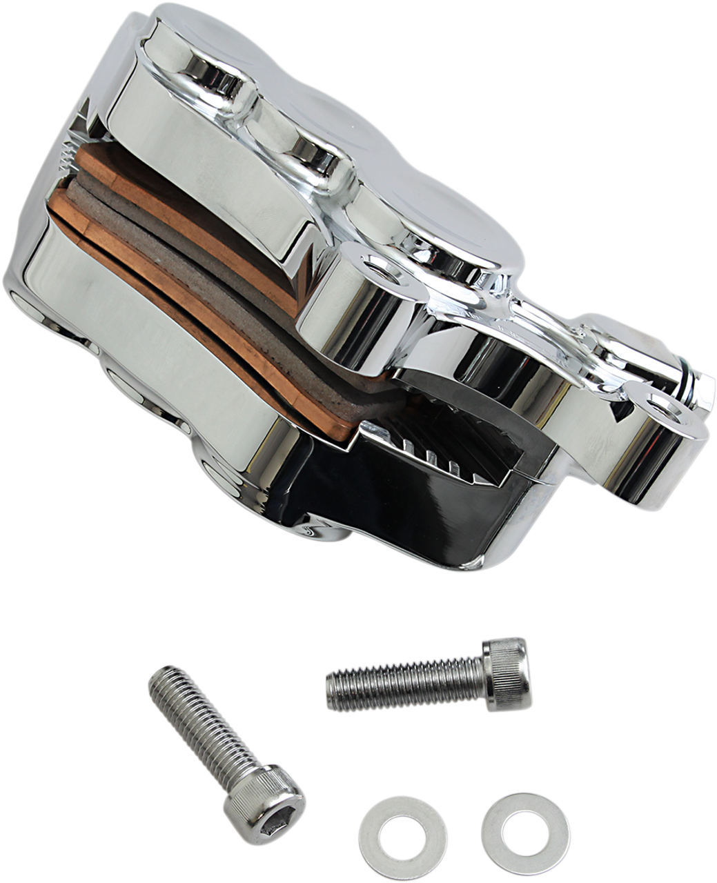 ARLEN NESS 6-Piston Caliper - Front Right - Chrome - 11.8" 02-216