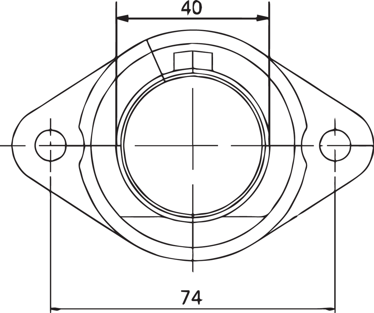PARTS UNLIMITED Universal Carburetor Flange 07-100-13