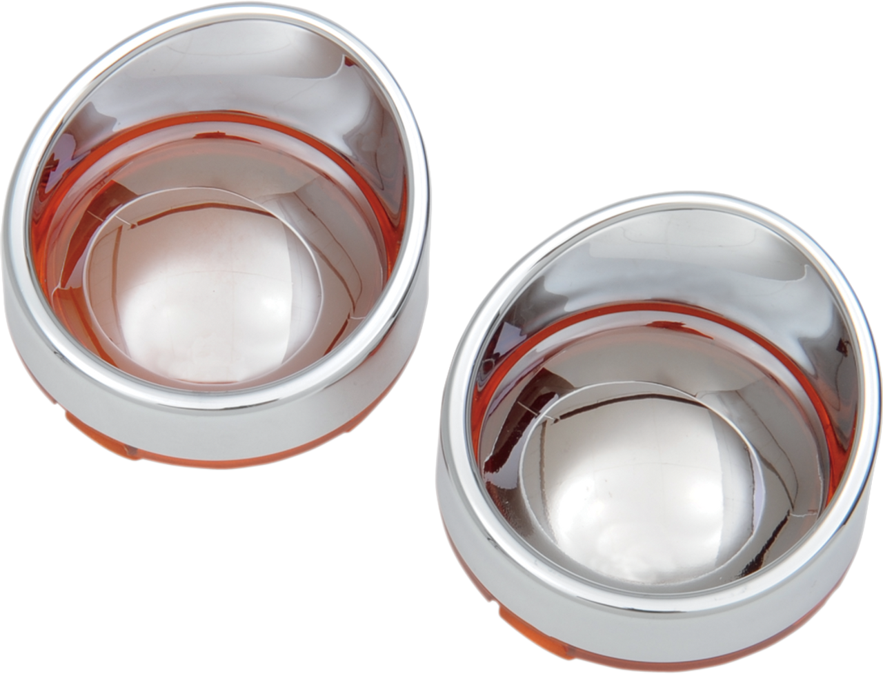 DRAG SPECIALTIES Visor-Style Bezel/Lenses - Amber/Mirror L22-6828AC