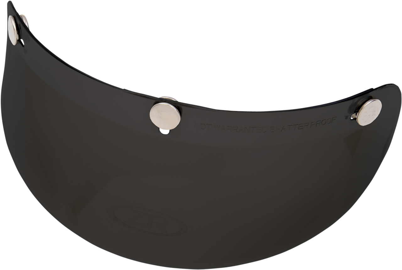 Z1R 3-Snap Bubble Visor - Black 0132-0558
