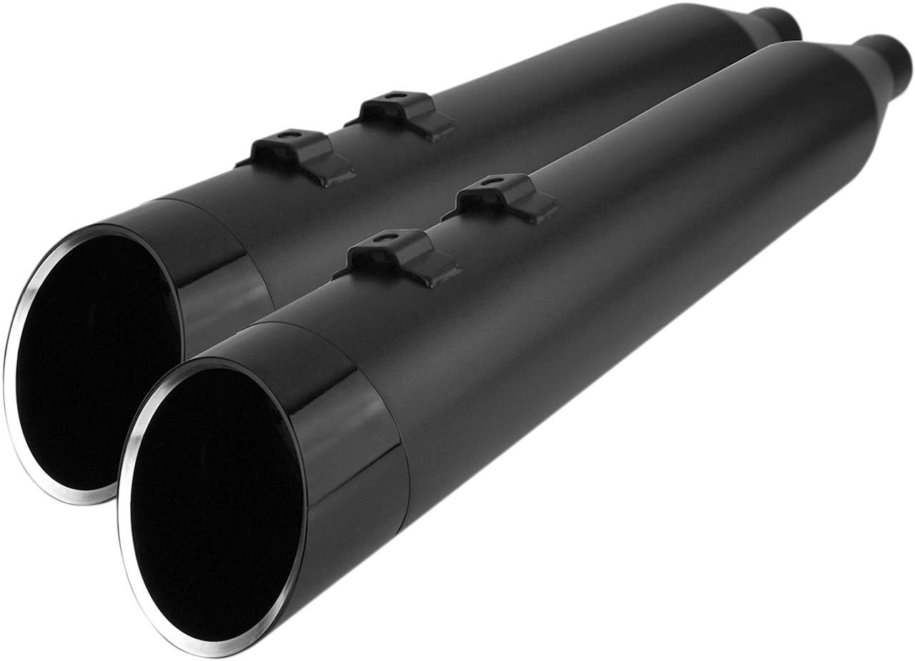 Khrome Werks 4.5 HP-Plus Slip-On Mufflers Black with Edge Tip 202855