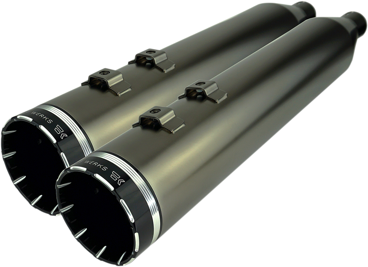 Khrome Werks 4.5 HP-Plus Slip-On Mufflers for 2017-2024 Harley Touring 202650