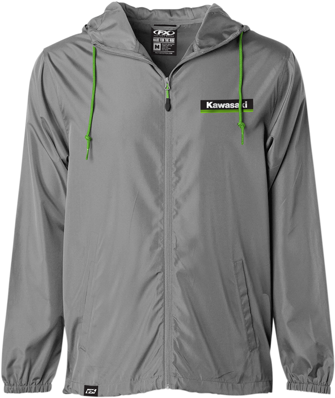 FACTORY EFFEX Kawasaki Windbreaker - Charcoal - XL 23-85116